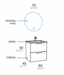 Ensemble Meuble Salle de Bain - ùnico - Omega.60 - {{L'entrepôt du bricoleur }}