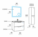 Ensemble Meuble Salle de Bain - ùnico - Omega.80 - {{L'entrepôt du bricoleur }}