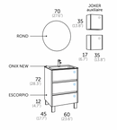 Ensemble Meuble Salle de Bain - ùnico - escorpio.60 - {{L'entrepôt du bricoleur }}