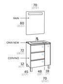 Ensemble Meuble Salle de Bain - ùnico - cervino.70 - {{L'entrepôt du bricoleur }}