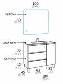 Ensemble Meuble Salle de Bain - ùnico - cervino.100 - {{L'entrepôt du bricoleur }}
