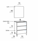 Ensemble Meuble Salle de Bain - ùnico - siena.70 - {{L'entrepôt du bricoleur }}