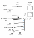 Ensemble Meuble Salle de Bain - ùnico - siena.80 - {{L'entrepôt du bricoleur }}