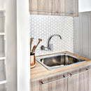 Mitigeur d'évier mural chromé bec pivotant au-dessus | Ramon Soler - {{L'entrepôt du bricoleur }}