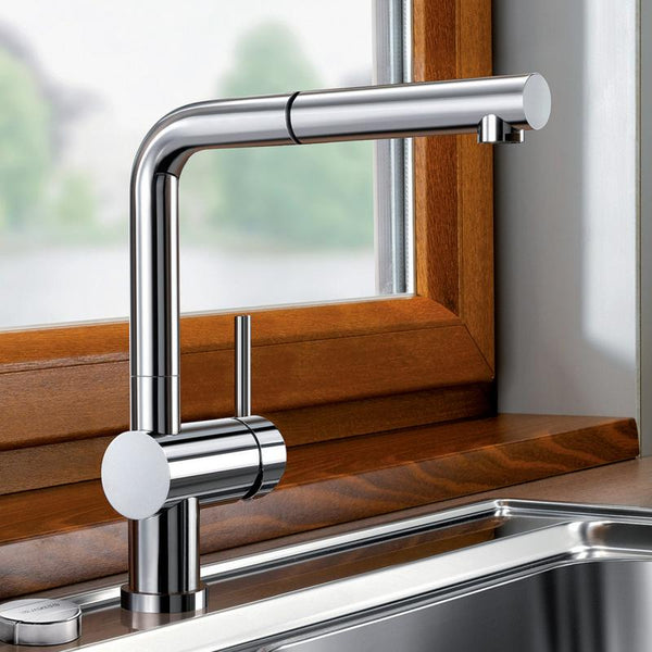 Blanco Linus-S-F Robinetterie de cuisine monocommande, avec bec extractible, pour montage devant fenêtre - {{L'entrepôt du bricoleur }}