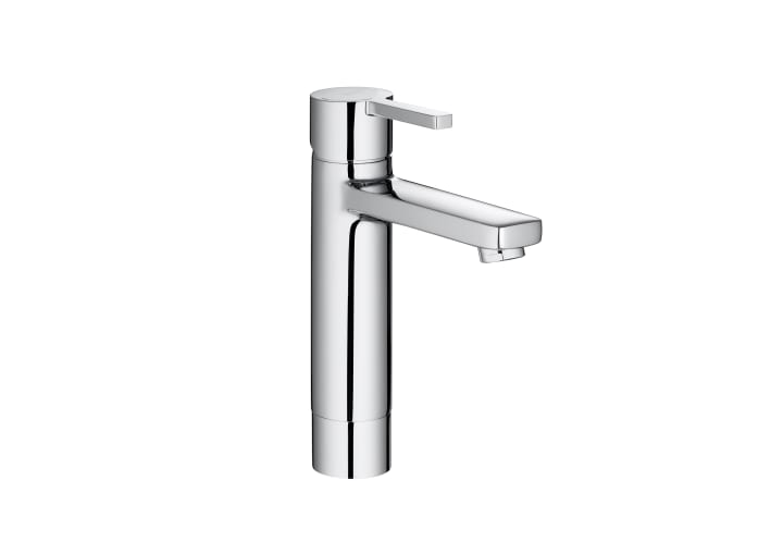 Mitigeur lavabo à bec Mezzo Plus corps lisse, vidage clic-clac | Roca | Salle de bain - {{L'entrepôt du bricoleur }}
