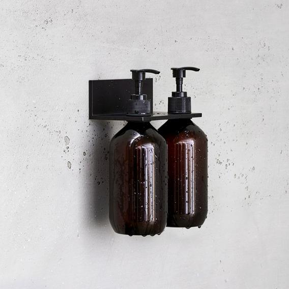 Tablette de douche avec 2 distributeurs de savon noir mat Alape Assist | Alape | Salle de bain - {{L'entrepôt du bricoleur }}