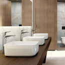 Vasque carrée blanc, avec MaxiClean | Roca inspira | Salle de bain - {{L'entrepôt du bricoleur }}