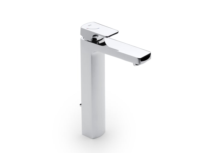 Lavabo monotrou à bec haut avec vidage automatique | Roca | Salle de bain - {{L'entrepôt du bricoleur }}