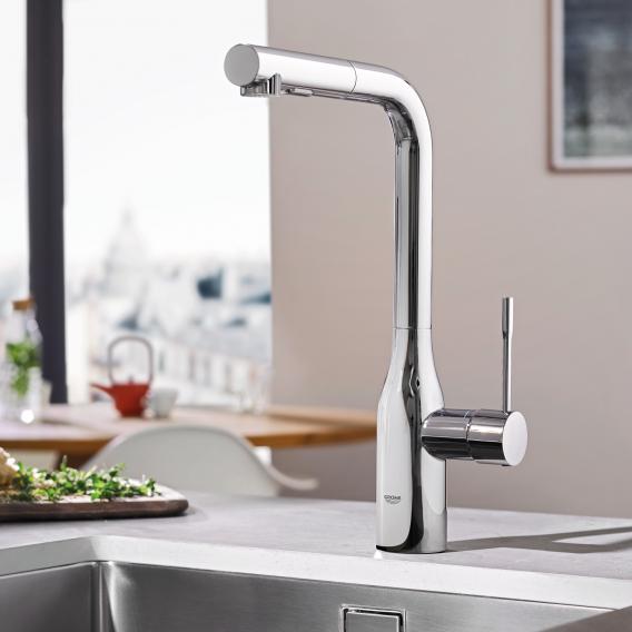 Mitigeur évier avec douchette double extractible | Grohe | salle de bain - {{L'entrepôt du bricoleur }}