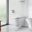 Toilettes suspendue à fond creux, sans bride, avec abattant | Roca Nexo - {{L'entrepôt du bricoleur }}