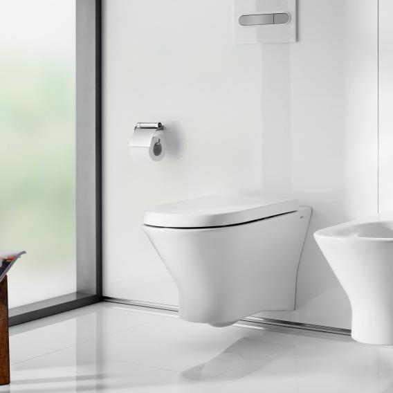 Toilettes suspendue à fond creux, sans bride, avec abattant | Roca Nexo - {{L'entrepôt du bricoleur }}