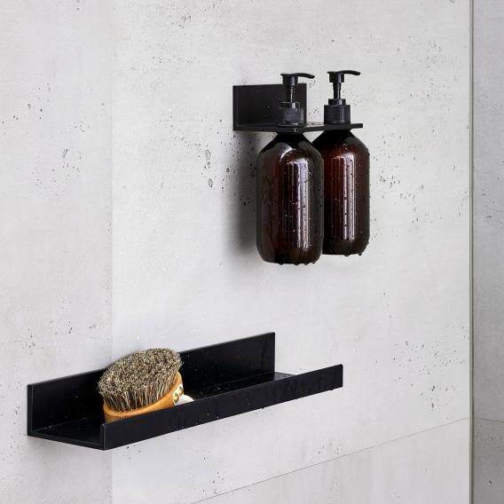 Tablette de douche avec 2 distributeurs de savon noir mat Alape Assist | Alape | Salle de bain - {{L'entrepôt du bricoleur }}