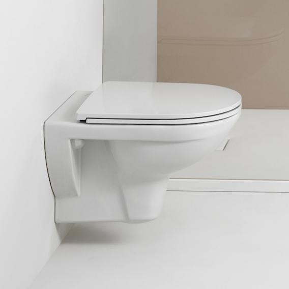 Toilettes suspendue à fond creux, sans bride, avec abattant blanc | LAUFEN Pro | salle de bain - {{L'entrepôt du bricoleur }}